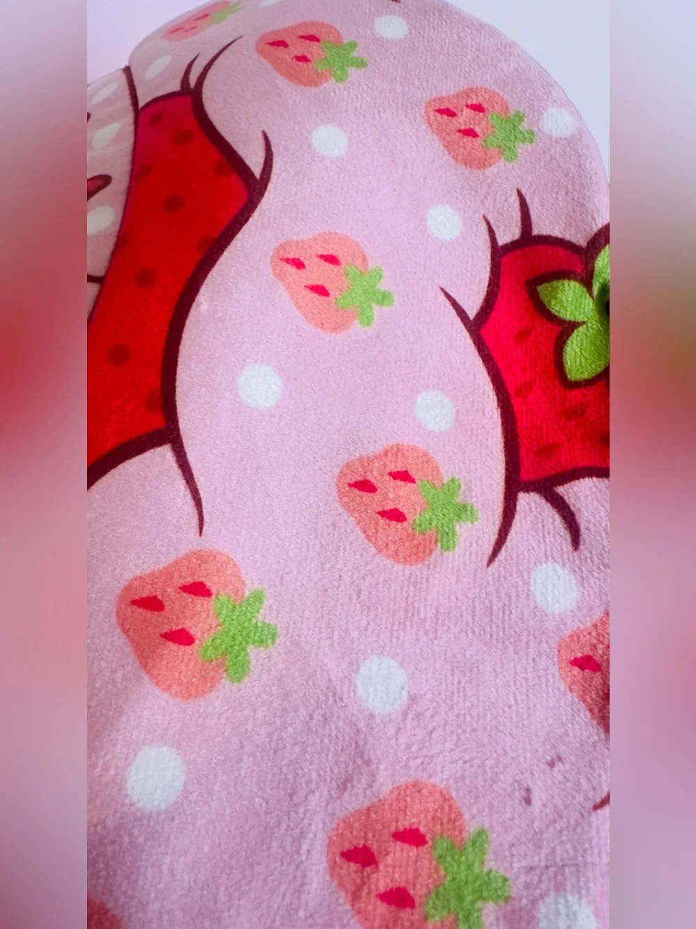 Strawberry Shortcake Plush Lap Desk Pink Laptop Mobile Device Holder Stand New